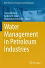 Text: "Water Management in Petroleum Industries." Oben ein Wasserfall, unten ein gelber Bereich mit Schrift. Springer-Logo.