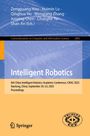 „Intelligent Robotics“, Konferenzdetails, Springer-Logo unten links, chinesisches Logo unten rechts, blau-orange Hintergrund.