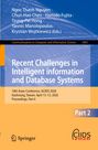 Recent Challenges in Intelligent Information and Database Systems, Buch