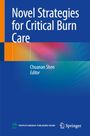 "Novel Strategies for Critical Burn Care," Chuanan Shen, Editor. Blaues Design mit buntem Muster und Verlagslogos unten.