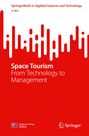 "Space Tourism: From Technology to Management", von Ji Wu. Rotes Cover, weiße Schrift, abstrakte weiße Muster.