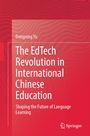 Titel: "The EdTech Revolution in International Chinese Education". Name: Dongxing Yu. Roter Hintergrund mit Wellenmuster.