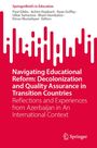 "Navigating Educational Reform... Transition Countries." Springer Briefs in Education. Rote und weiße grafische Elemente.