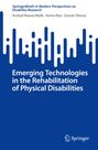 Blauer Hintergrund mit weißen Linien oben. Text: "Emerging Technologies in the Rehabilitation of Physical Disabilities". Springer-Logo.