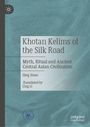"Khotan Kelims of the Silk Road, Myth, Ritual and Ancient Central Asian Civilization, Qing Duan, Translated by Ling Li." Blau-grüner Hintergrund, Logo oben links und unten rechts.