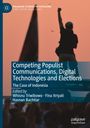 Titel: "Competing Populist Communications, Digital Technologies and Elections: The Case of Indonesia". Silhouette einer Person mit erhobener Faust vor orangem Himmel.