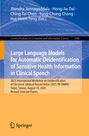 Titel: Large Language Models for Automatic Deidentification. Hintergrund in Blau und Orange mit Springer-Logo unten.