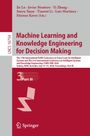 Ein Cover mit Titel "Machine Learning and Knowledge Engineering for Decision Making", Konferenzdetails und ein Logo.