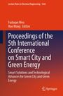 "Proceedings of the 5th International Conference on Smart City and Green Energy." Rotes und blaues Design, Springer-Logo.