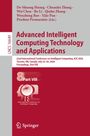 Titel: Advanced Intelligent Computing Technology and Applications. Rotes und graues Design. Springer-Logo unten.