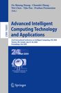 "Advanced Intelligent Computing Technology and Applications" darunter ein Logo mit Globus und Springer-Logo unten.