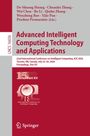 "Advanced Intelligent Computing Technology and Applications" steht groß in der Mitte. Unten: "Springer" Logo.
