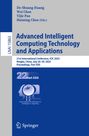 "Advanced Intelligent Computing Technology and Applications", Konferenzdetails unten. Blaues Design mit Springer-Logo.