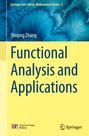 „Functional Analysis and Applications“ von Shiqing Zhang. Blaue abstrakte Muster auf gelbem Hintergrund.