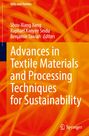 Text: "Advances in Textile Materials and Processing Techniques for Sustainability." Autoren: Shou-Xiang Jiang, Raphael Kanyire Seidu. 
Orange-gelber Hintergrund mit abstrakten Mustern. Springer-Logo.