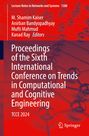 Ein Buchcover mit dem Titel: "Proceedings of the Sixth International Conference on Trends in Computational and Cognitive Engineering". Oben sind die Herausgeber genannt, unten das Springer-Logo. Hintergrund in Rot mit molekularen Strukturen.