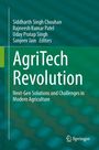 Cover des Buches "AgriTech Revolution" mit Autoren und Untertitel zu modernen Herausforderungen in der Landwirtschaft.