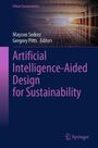 Titel: "Artificial Intelligence-Aided Design for Sustainability," Herausgeber: Maycon Sedrez, Gregory Pitts. Hintergrund: Abstrakte Lichter.