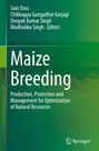 Titel: „Maize Breeding“. Untertitel: „Production, Protection and Management for Optimization of Natural Resources“. Editors: Sain Dass, Chikkappa Gangadhar Karjagi, Deepak Kumar Singh, Madhulika Singh. Grüner Hintergrund, Springer-Logo unten.