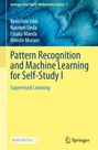 "Pattern Recognition and Machine Learning for Self-Study I" in blauer Schrift auf gelbem Hintergrund, abstrakte Illustration.