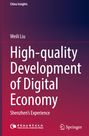"High-quality Development of Digital Economy: Shenzhen’s Experience". Buchcover in violett und rot mit Verlagslogos.