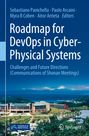 Text: "Roadmap for DevOps in Cyber-Physical Systems" über Landschaft mit Gebäuden und Meer im Hintergrund.