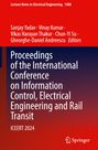 Titel: Proceedings of the International Conference on Information Control, Electrical Engineering and Rail Transit ICEERT 2024. Oben rote Leiste, unten blau-rot Verlauf; Springer-Logo.