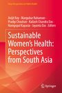Titel: "Sustainable Women's Health: Perspectives from South Asia". Autoren: Avijit Roy et al. Logo: Springer. Hintergrund: Farbverlauf orange-rot.