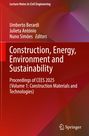 Construction, Energy, Environment and Sustainability. Rotes Cover mit weißen Texten. Links oben Autoren. Unten rechts ein Logo.