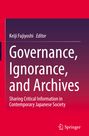"Governance, Ignorance, and Archives" von Keiji Fujiyoshi. Thema: Wichtige Informationen in der modernen japanischen Gesellschaft. Logo unten.
