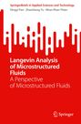 Titel: "Langevin Analysis of Microstructured Fluids: A Perspective". Rotes Cover mit weißem Text und grafischem Element. Springer-Logo.