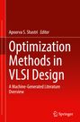 Titel: "Optimization Methods in VLSI Design." Untertitel: "A Machine-Generated Literature Overview." Roter Hintergrund.