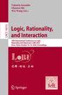 Logic, Rationality, and Interaction, Buch