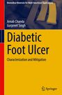 Text: "Diabetic Foot Ulcer: Characterization and Mitigation." Autoren: "Arnab Chanda, Gurpreet Singh." Oben dunkelblau, unten gelb.
