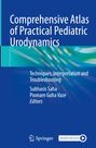 Titel: Comprehensive Atlas of Practical Pediatric Urodynamics. Blaues Cover mit abstraktem Muster und zwei Logos unten.