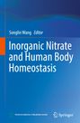 "Inorganic Nitrate and Human Body Homeostasis" von Songlin Wang, Editor. Blaues Cover mit Verlagslogos.