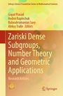 "Zariski Dense Subgroups, Number Theory and Geometric Applications" mit buntem Hintergrund. Springer-Logo unten rechts.