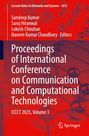 "Proceedings of International Conference on Communication and Computational Technologies, ICCCT 2025, Volume 3." Rotes Hintergrundmuster.