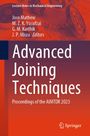 "Advanced Joining Techniques: Proceedings of the AIMTDR 2023." Oben technische Zeichnung und Zahnräder im Hintergrund.