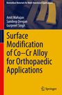 Amit Mahajan: Surface Modification of Co-Cr Alloy for Orthopaedic Applications, Buch