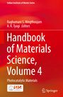 „Handbook of Materials Science, Volume 4: Photocatalytic Materials“. Oben Namen der Herausgeber. Zwei Logos unten. Hintergrund in Rot.