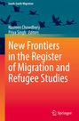 "New Frontiers in the Register of Migration and Refugee Studies". Bild zeigt fliegende Vögel vor blauem Hintergrund.