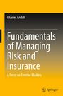 Text: "Charles Andoh, Fundamentals of Managing Risk and Insurance, A Focus on Frontier Markets." Logo: Springer unten rechts.
