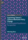 „Explaining Taiwan’s Chinese Mainland Policy Change“ von Wenxing Zhou. Lila-blaues geometrisches Muster.