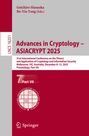 Text: "Advances in Cryptology – ASIACRYPT 2025. 31st International Conference... Melbourne, VIC, Australia, December 8–12, 2025."  
Rotes Logo mit Gitter und Buchstaben.