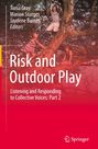 "Risk and Outdoor Play", Kinder klettern fröhlich auf einem Baum, Springer-Logo unten rechts.
