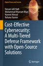 Titel: "Cost-Effective Cybersecurity: A Multi-Tiered Defense Framework with Open-Source Solutions". Daumenabdruck im Hintergrund.