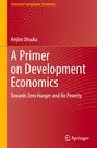 "A Primer on Development Economics: Towards Zero Hunger and No Poverty" von Keijiro Otsuka, rote und gelbe Töne. Springer-Logo.