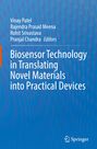 Text: "Biosensor Technology in Translating Novel Materials into Practical Devices." Blaues Cover mit Autoren und Springer-Logo.