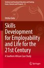 Buchtitel: "Skills Development for Employability and Life for the 21st Century" von Ottilia Goto. Hintergrund rot mit Logos.